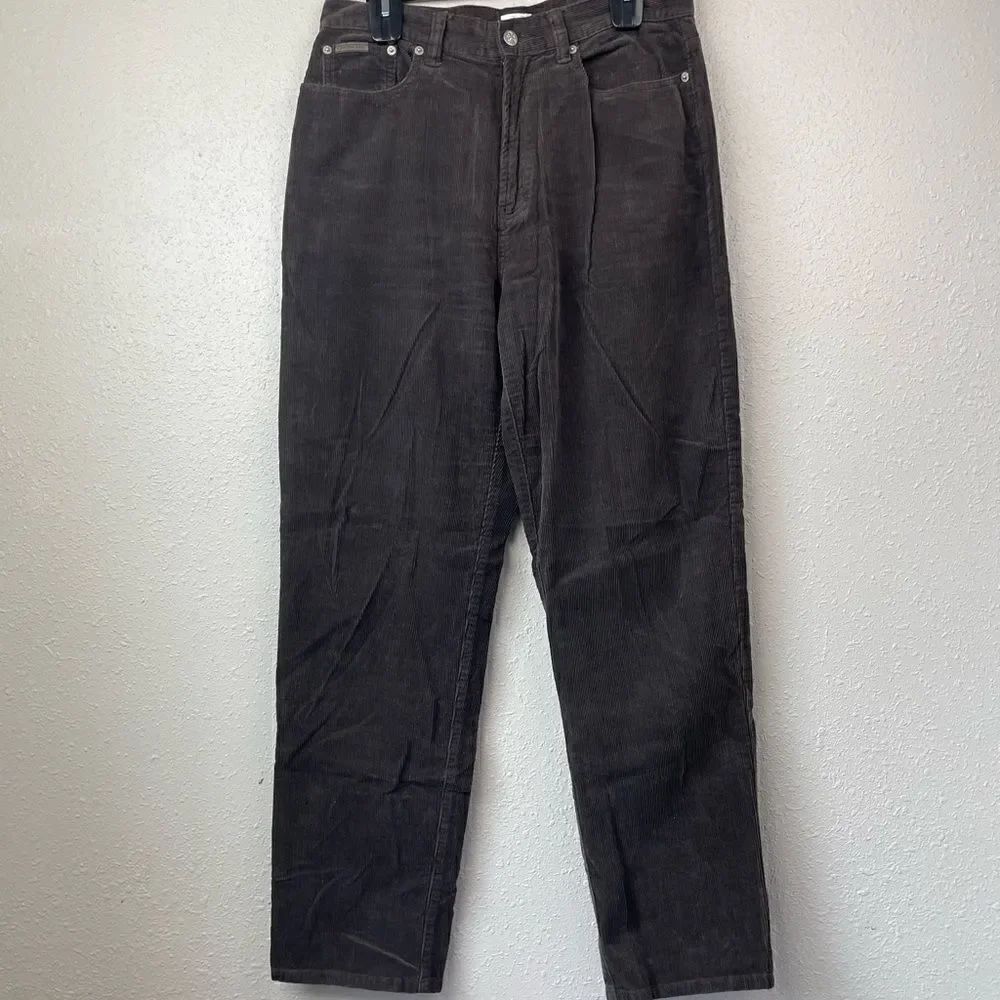 Calvin Klein Jeans Brown Corduroy Pants Size 12 EUC